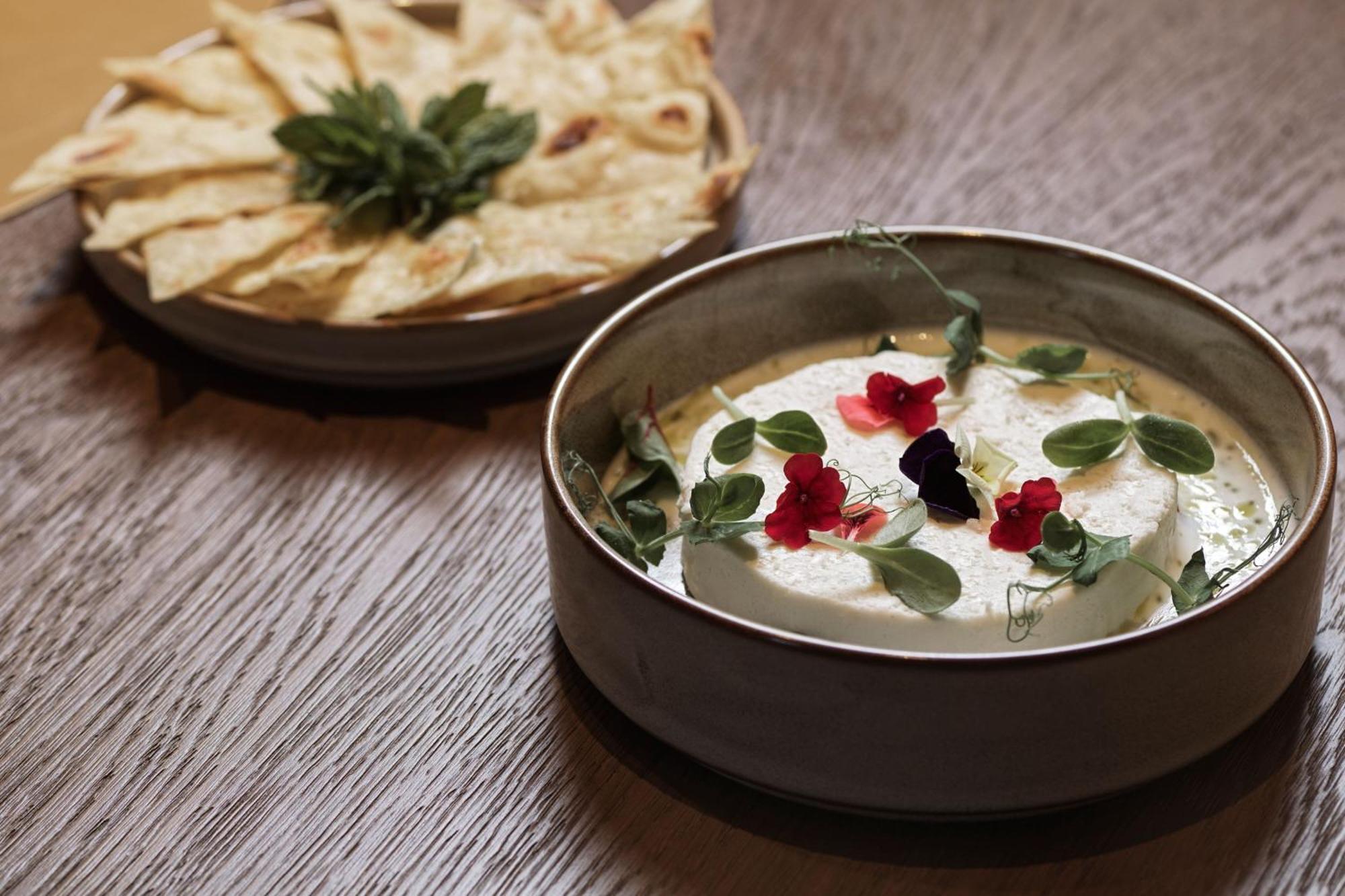 Monasty, Thessaloniki, Autograph Collection Hotel Exterior photo Labneh with olive oil and mint