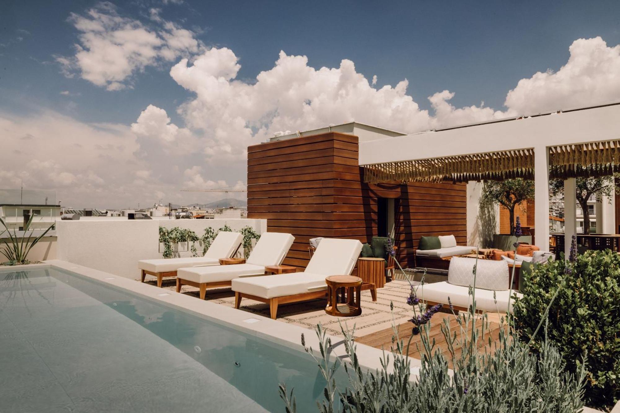 Monasty, Thessaloniki, Autograph Collection Hotel Exterior photo Rooftop pool at the hotel
